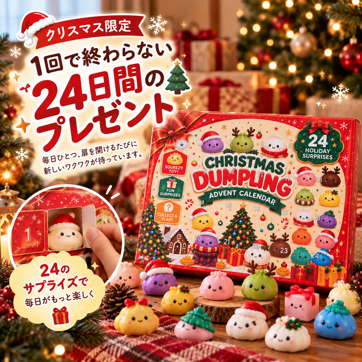 Dumpling クリスマス・スクイーズ｜自分へのご褒美にも、贈り物にも