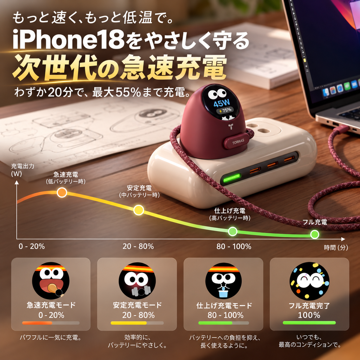 メダマチャージ™｜顔が動く