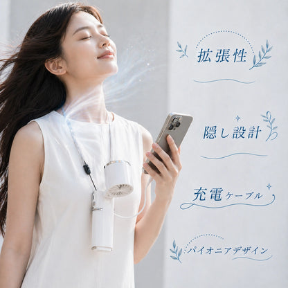 CoolFlow™ 充電式　冷却プレートハンディファン