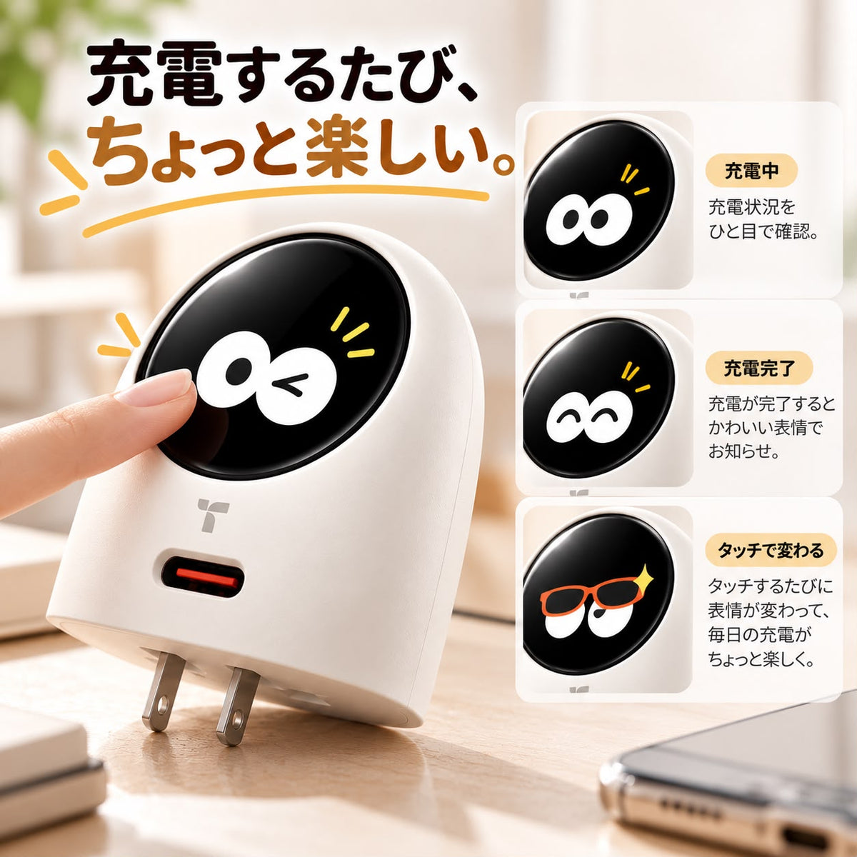 メダマチャージ™｜顔が動く